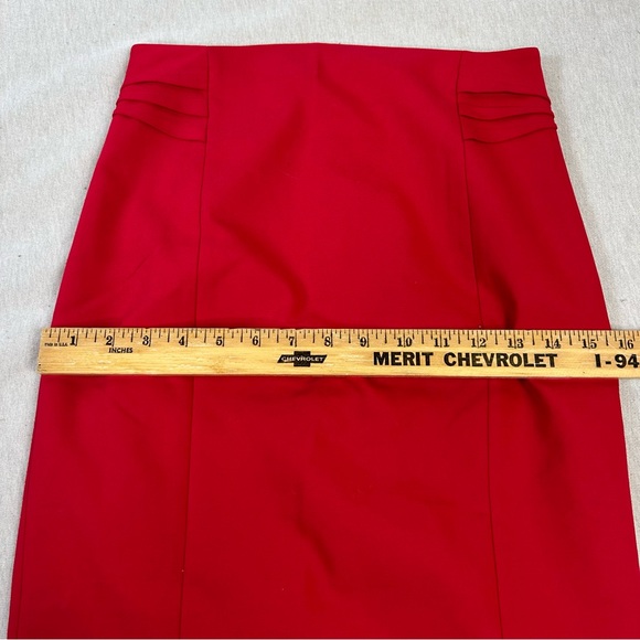 EXPRESS Red Business Pencil Skirt K - Picture 7 of 9